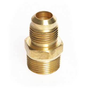 2PCS Brass Tube Fitting SAE Flare Pipe Connector Hydraulic